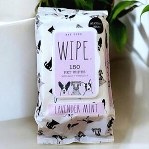 Rae Dunn Lavender Mint Pet Wipes - Black and White